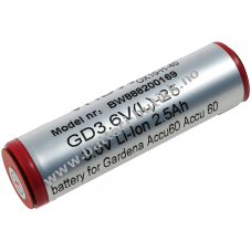 Batteri til Gardena kanttrimmer 8808 Li-ion