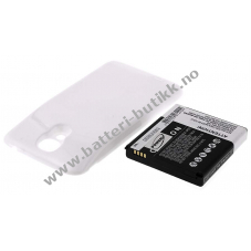 Batteri til Samsung Galaxy S4 LTE 5200mAh hvit