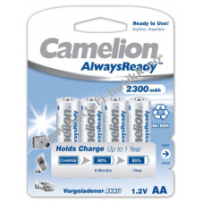 Camelion HR6 Mignon AA Always Ready (oppladbare) 4 stk. 2300mAh