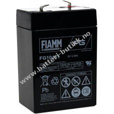 FIAMM erstatning Batteri til solar collector, cleaning machines, emergency lighting, alarm system 6V 4 5Ah