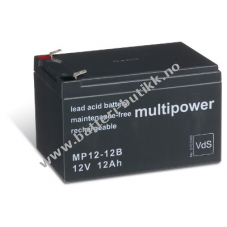 Powery BlyBatteri (multipower) MP12-12B Vds