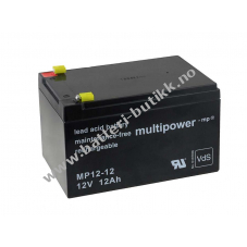 Powery BlyBatteri (multipower) MP12-12 Vds