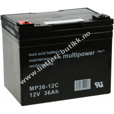 Powery BlyBatteri (multipower) MP36-12C Deep cycle