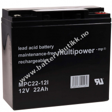 erstatning Batteri til INJUSA IJ12-20HR /DiaMec DM12-18 12V 22Ah