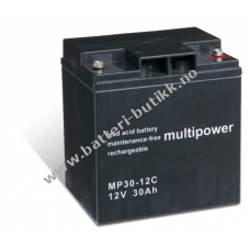Powery BlyBatteri (multipower) MP30-12C Deep cycle