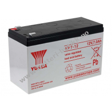 YUASA erstatning Batteri til solar collector, man lift, emergency lighting, alarm system 12V 7Ah