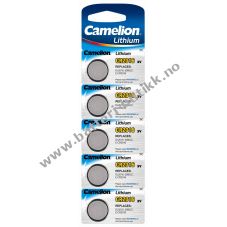 Lithium knappcelle Camelion CR2016 5 stk.