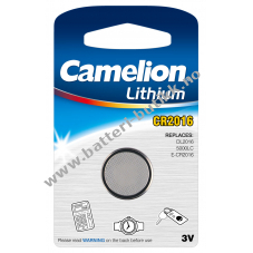 Lithium knappcelle Camelion CR2016 1 stk.