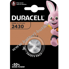 Duracell CR2430 litium mynt celle 1er Blister