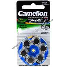 Camelion Hreapparat batteri A675 ZL675 PR1154 AE675 V675AT DA675 PR44 6 stk.